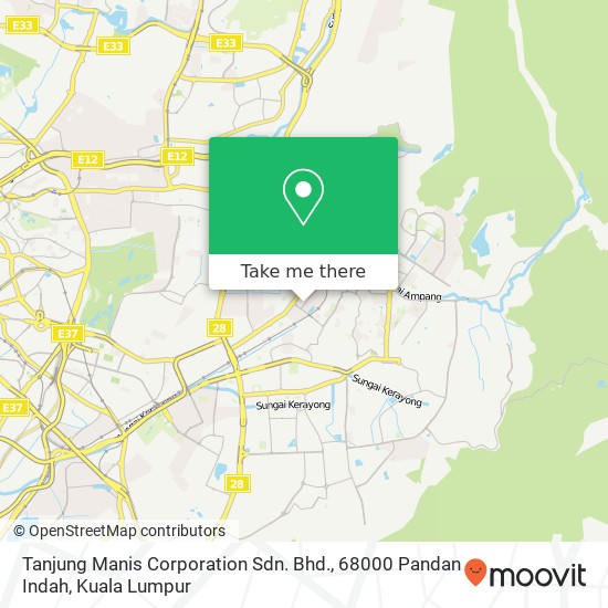 Peta Tanjung Manis Corporation Sdn. Bhd., 68000 Pandan Indah