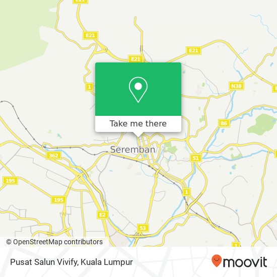 Pusat Salun Vivify map