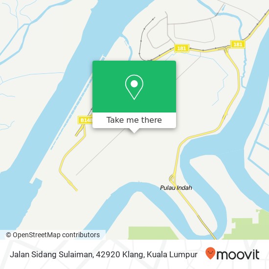 Peta Jalan Sidang Sulaiman, 42920 Klang