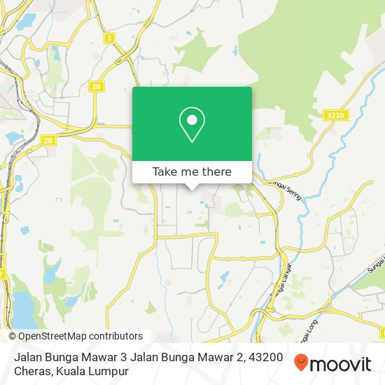 Jalan Bunga Mawar 3 Jalan Bunga Mawar 2, 43200 Cheras map