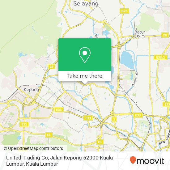 Peta United Trading Co, Jalan Kepong 52000 Kuala Lumpur