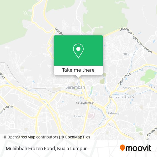 Muhibbah Frozen Food map