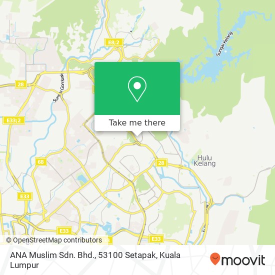 ANA Muslim Sdn. Bhd., 53100 Setapak map