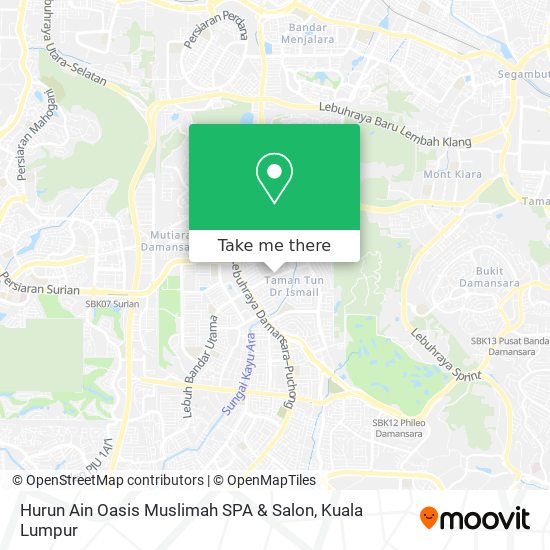 Hurun Ain Oasis Muslimah SPA & Salon map