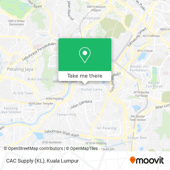 CAC Supply (KL) map