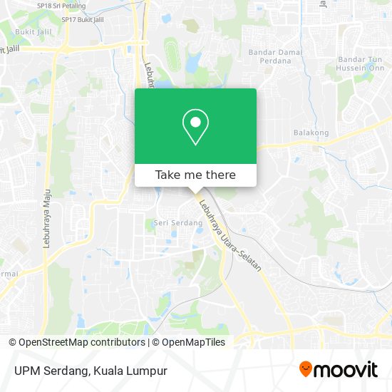UPM Serdang map