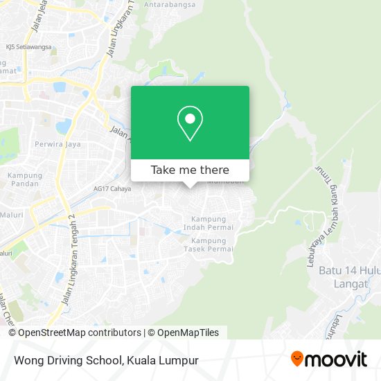 Wong Driving School map