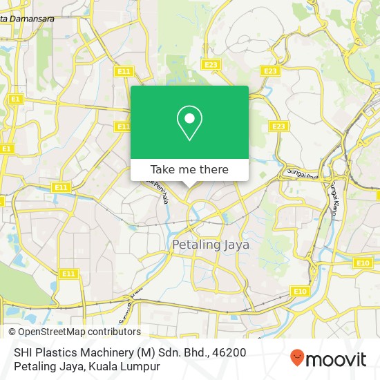 SHI Plastics Machinery (M) Sdn. Bhd., 46200 Petaling Jaya map