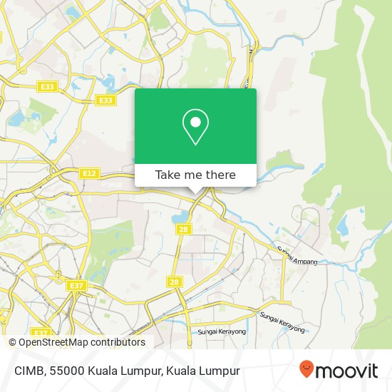 Peta CIMB, 55000 Kuala Lumpur