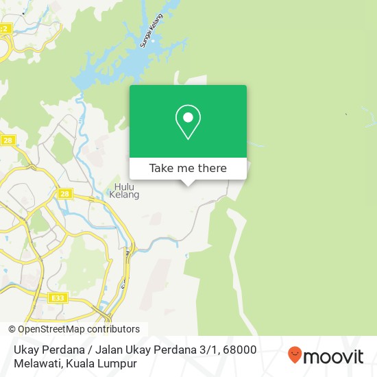 Ukay Perdana / Jalan Ukay Perdana 3 / 1, 68000 Melawati map