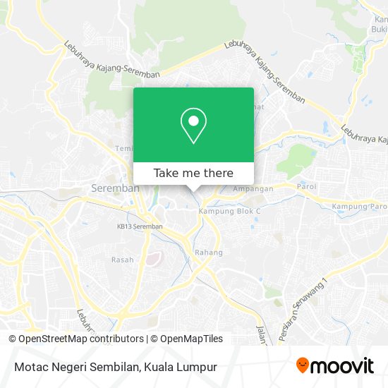 Peta Motac Negeri Sembilan