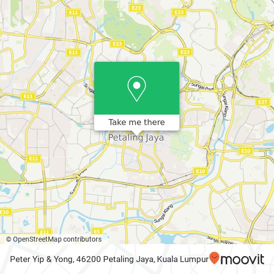 Peta Peter Yip & Yong, 46200 Petaling Jaya