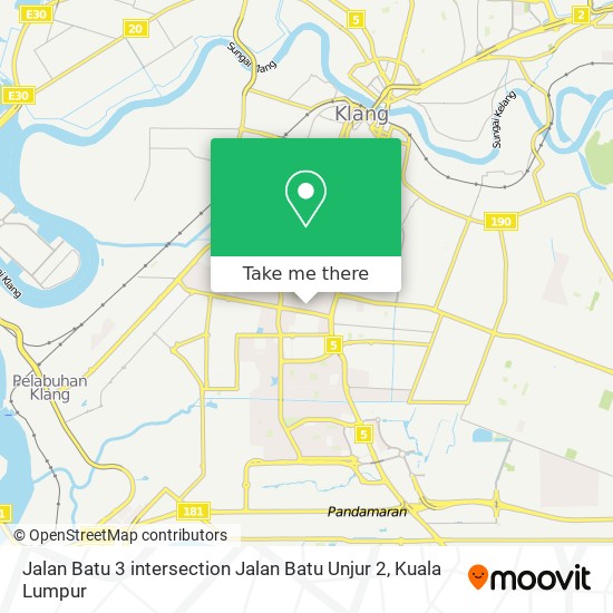 Jalan Batu 3 intersection Jalan Batu Unjur 2 map