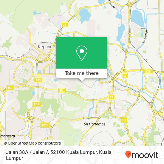 Jalan 38A / Jalan /, 52100 Kuala Lumpur map