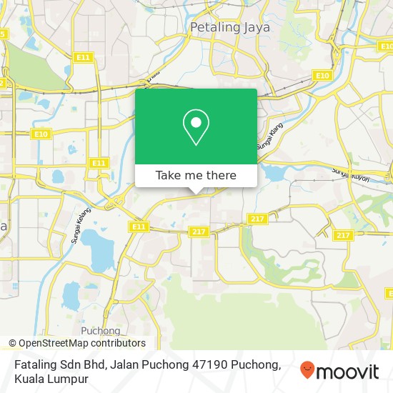 Peta Fataling Sdn Bhd, Jalan Puchong 47190 Puchong