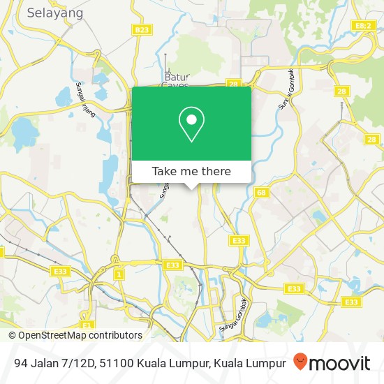 94 Jalan 7 / 12D, 51100 Kuala Lumpur map