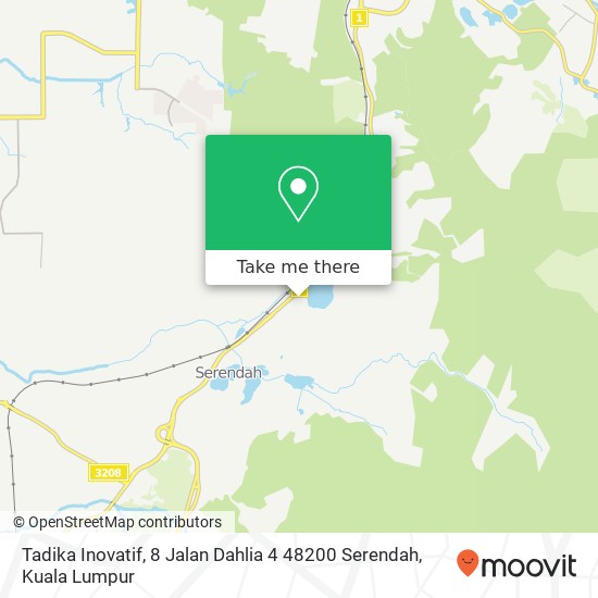Peta Tadika Inovatif, 8 Jalan Dahlia 4 48200 Serendah