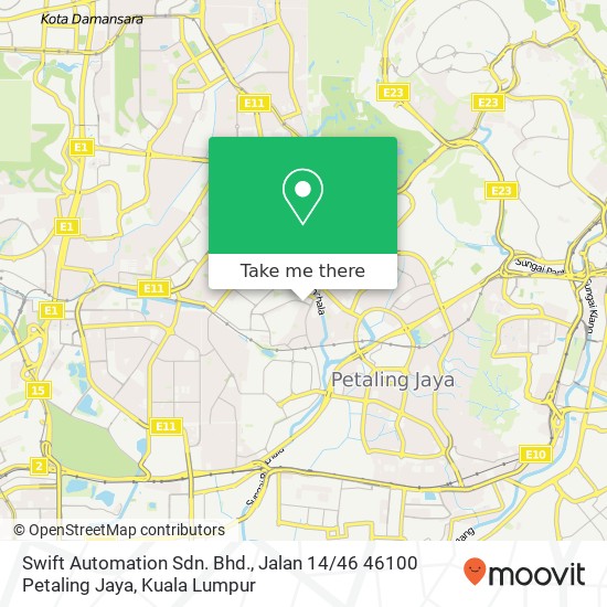 Swift Automation Sdn. Bhd., Jalan 14 / 46 46100 Petaling Jaya map