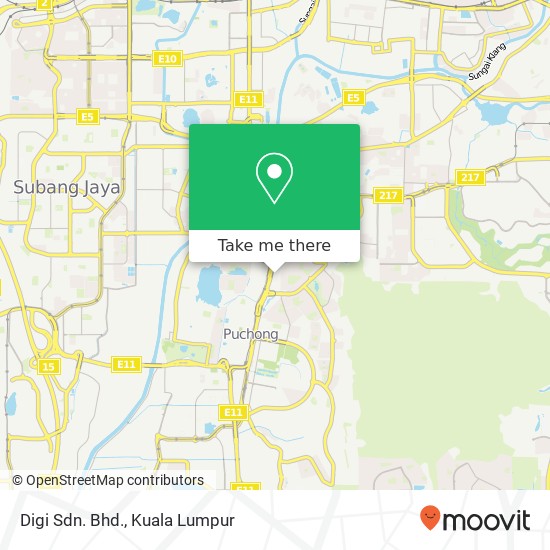 Digi Sdn. Bhd. map