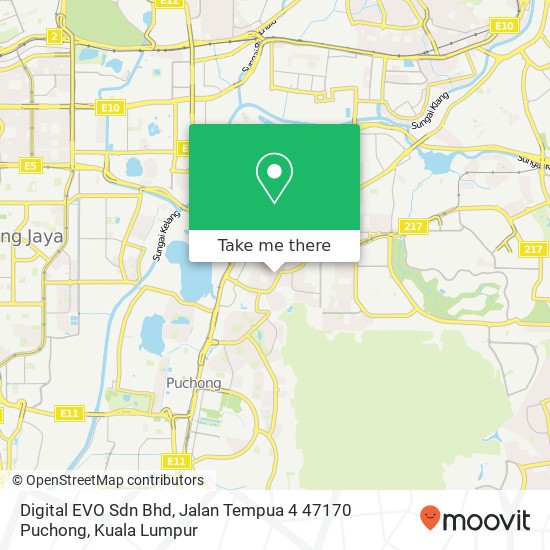 Digital EVO Sdn Bhd, Jalan Tempua 4 47170 Puchong map