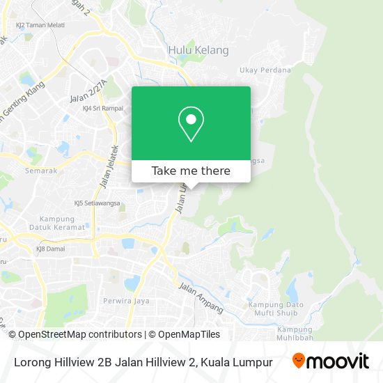 Lorong Hillview 2B Jalan Hillview 2 map
