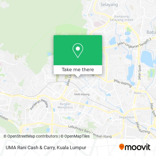 UMA Rani Cash & Carry map