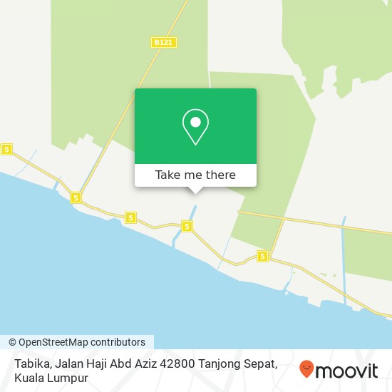 Peta Tabika, Jalan Haji Abd Aziz 42800 Tanjong Sepat