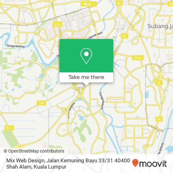 Mix Web Design, Jalan Kemuning Bayu 33 / 31 40400 Shah Alam map