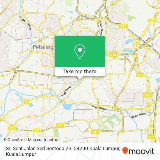 Peta Sri Sent Jalan Seri Sentosa 2B, 58200 Kuala Lumpur