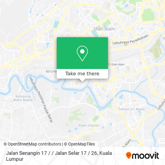 Peta Jalan Senangin 17 / / Jalan Selar 17 / 26