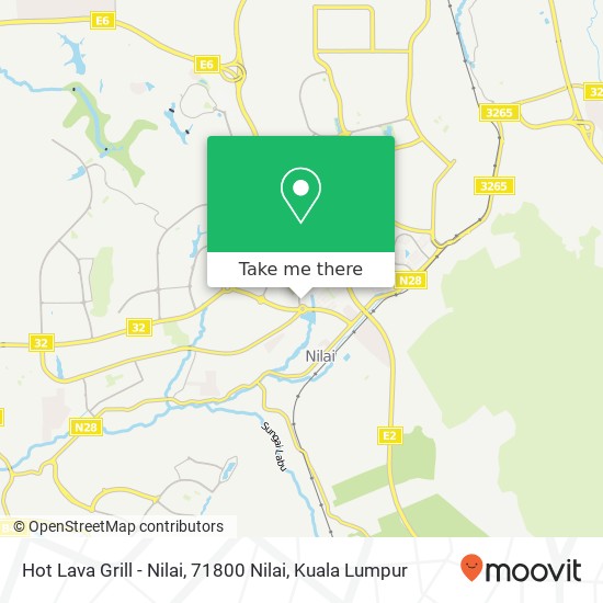 Peta Hot Lava Grill - Nilai, 71800 Nilai