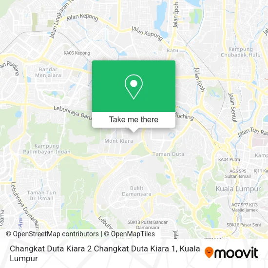 Changkat Duta Kiara 2 Changkat Duta Kiara 1 map