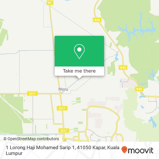 Peta 1 Lorong Haji Mohamed Sarip 1, 41050 Kapar
