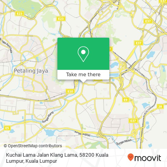 Peta Kuchai Lama Jalan Klang Lama, 58200 Kuala Lumpur