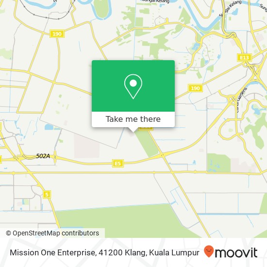 Mission One Enterprise, 41200 Klang map