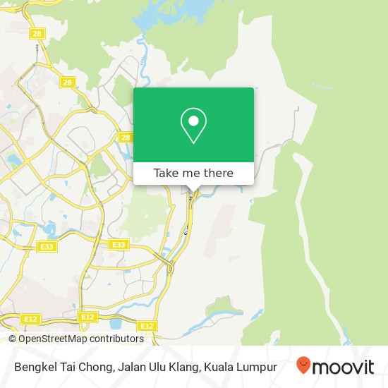Bengkel Tai Chong, Jalan Ulu Klang map