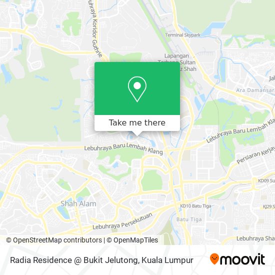 Peta Radia Residence @ Bukit Jelutong