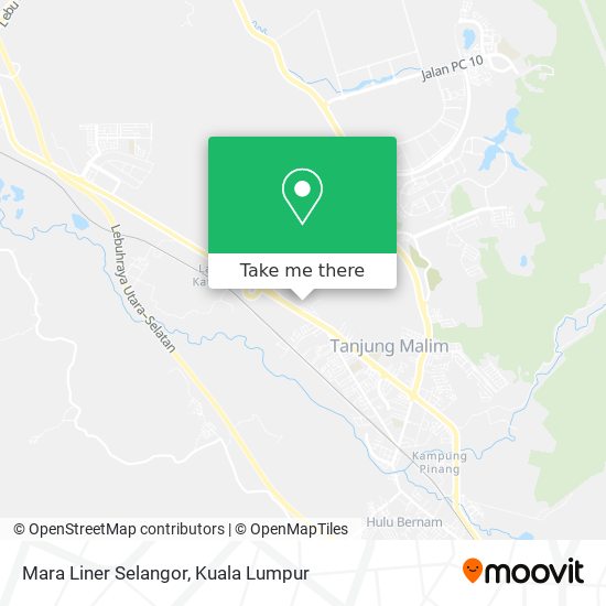 Peta Mara Liner Selangor