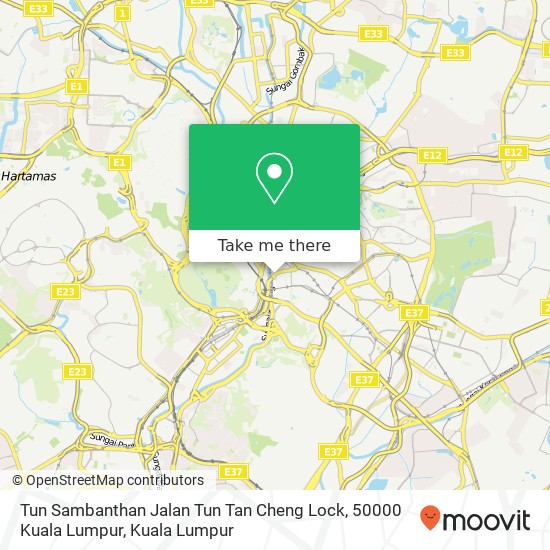 Tun Sambanthan Jalan Tun Tan Cheng Lock, 50000 Kuala Lumpur map