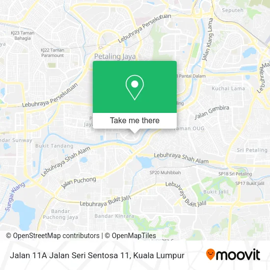 Jalan 11A Jalan Seri Sentosa 11 map