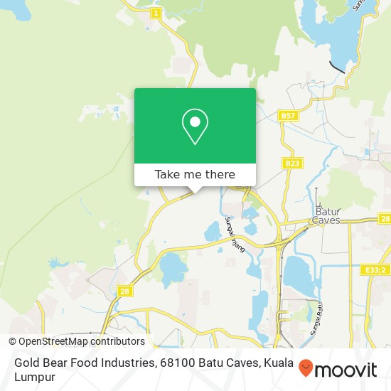 Gold Bear Food Industries, 68100 Batu Caves map