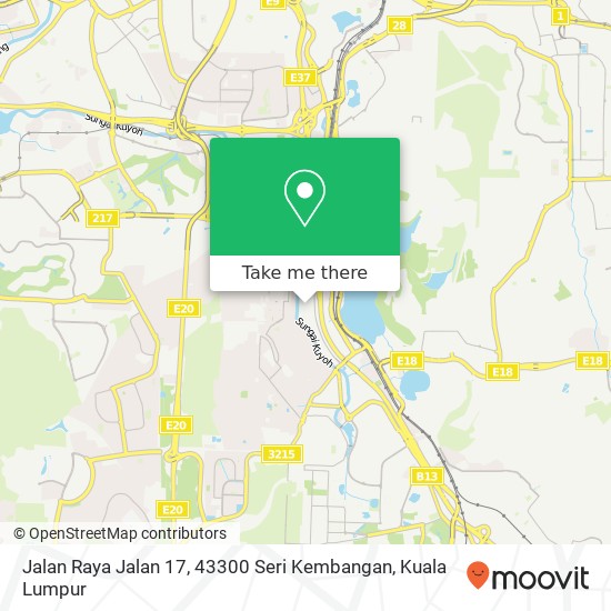 Jalan Raya Jalan 17, 43300 Seri Kembangan map