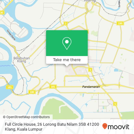 Full Circle House, 26 Lorong Batu Nilam 35B 41200 Klang map