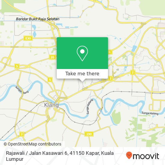 Peta Rajawali / Jalan Kasawari 6, 41150 Kapar