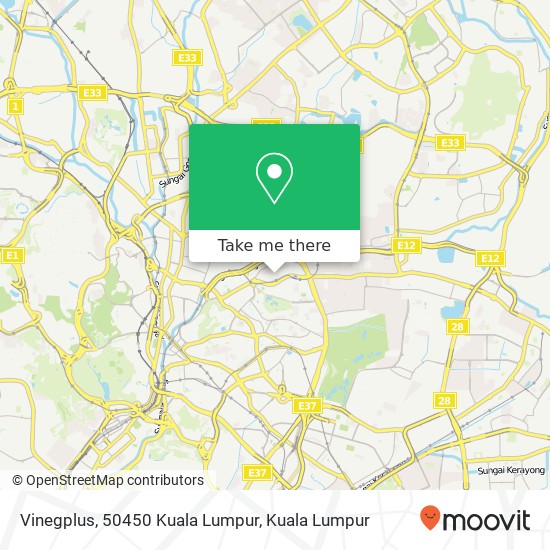 Peta Vinegplus, 50450 Kuala Lumpur