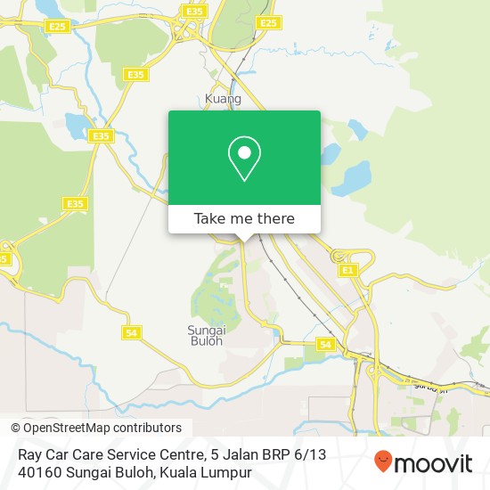 Peta Ray Car Care Service Centre, 5 Jalan BRP 6 / 13 40160 Sungai Buloh