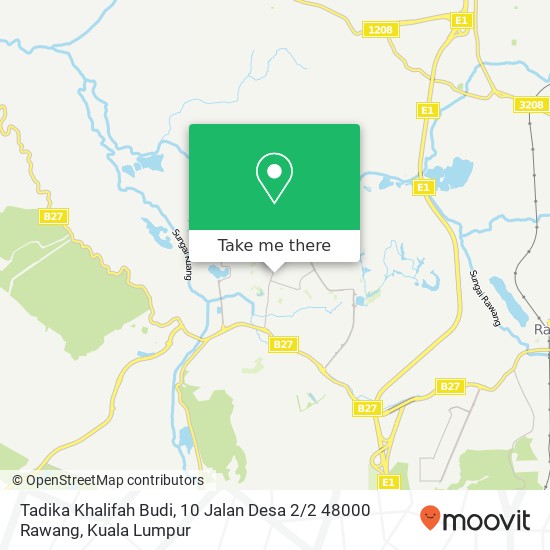 Peta Tadika Khalifah Budi, 10 Jalan Desa 2 / 2 48000 Rawang