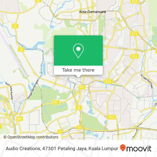 Audio Creations, 47301 Petaling Jaya map