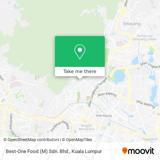 Peta Best-One Food (M) Sdn. Bhd.
