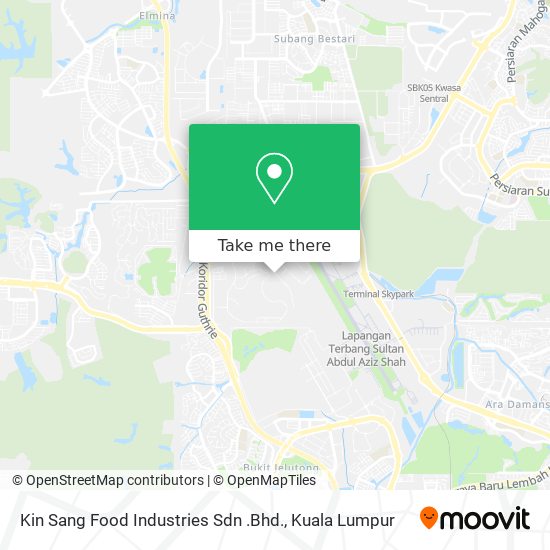 Kin Sang Food Industries Sdn .Bhd. map